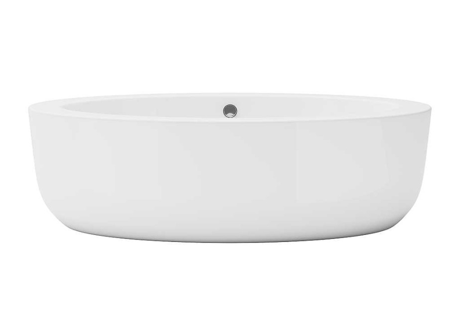 Banheira De Pousar | Shower & Design Banheira Classica Oval 251 L, 185X90X58 Cm, Acrilico Branco - Marmati