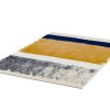 Tapete De Sala | OZAIA Tapete Camden - Poliester - 160 X 230 Cm - Mostarda, Azul-Marinho, Cinza