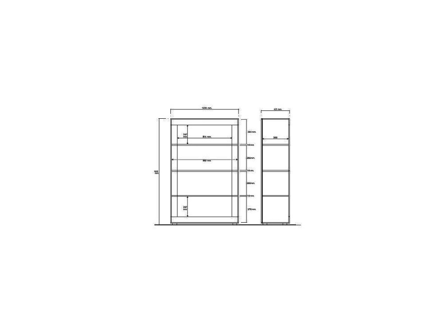 Biblioteca, Vitrina, Estante | Vente-unique Vitrina Com Leds E 4 Portas Disponivel Em Branco Lacado E Cimento - Comete