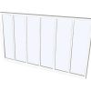 Divisoria De Ambiente | Vente-unique Divisoria De Atelier Em Aluminio Termolacado Branco De 180X105 Cm - Bayview
