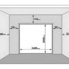 Porta De Garagem | Somfy Porta De Garagem Seccionada Efeito Liso Com Porta Central Branco Com Motor Somfy - Lavega