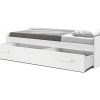 Cama Dupla | Venprodin Cama Gaveta - 90 Cm 54X190X98Cm - Branca