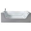 Banheira De Hidromassagem | ELITESHOPPING Banheira De Hidromassagem 170 X 120 Cm 8 Jatos Com Vidro Panoramico - Gemma
