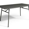 Conjunto Mesa E Cadeiras De Jardim | MYLIA Mesa De Jardim C. 160 Cm Em Metal Cinzento-Escuro - Mirmande