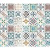 Tapete De Sala | OZAIA Tapete Em Vinil Efeito Azulejo De 120 X 180 Cm Multicolor - Santander