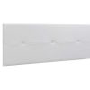 Cabeceira E Ponte De Cama | Venprodin Cabeceira Prado - 3 Botoes - Couro Sintetico 160X55X4Cm - Branco
