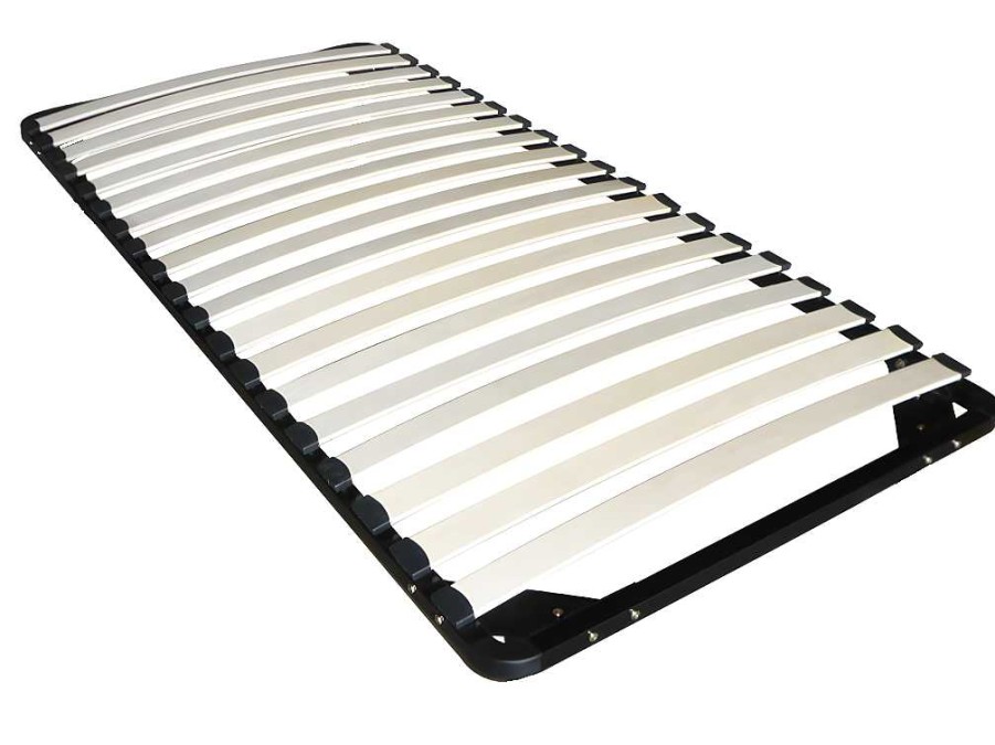 Sommier | Ysmée Estrado De Ripas Desmontado 90 X 190 Cm - 19 Ripas - Sem Pe - Preto