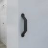 Porta De Correr | Vente-unique Porta De Correr Com Aplique Varin - A. 205 Cm X L. 83 Cm - Mdf + Pvc Branco