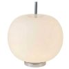 Candeeiro De Mesa | EPIKASA Lampada De Mesa Apple, Cromio, Branco, 30X30X35 Cm, Epikasa