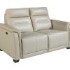 Sofa De Relaxamento Eletrico | Angel Cerda Sofa De 2 Lugares Em Pele Cinza E Relax 6157
