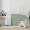 Roupa De Cama | Purline Housse De Couette 100% Coton 1 Piece Vert A Pois Blancs 260X240