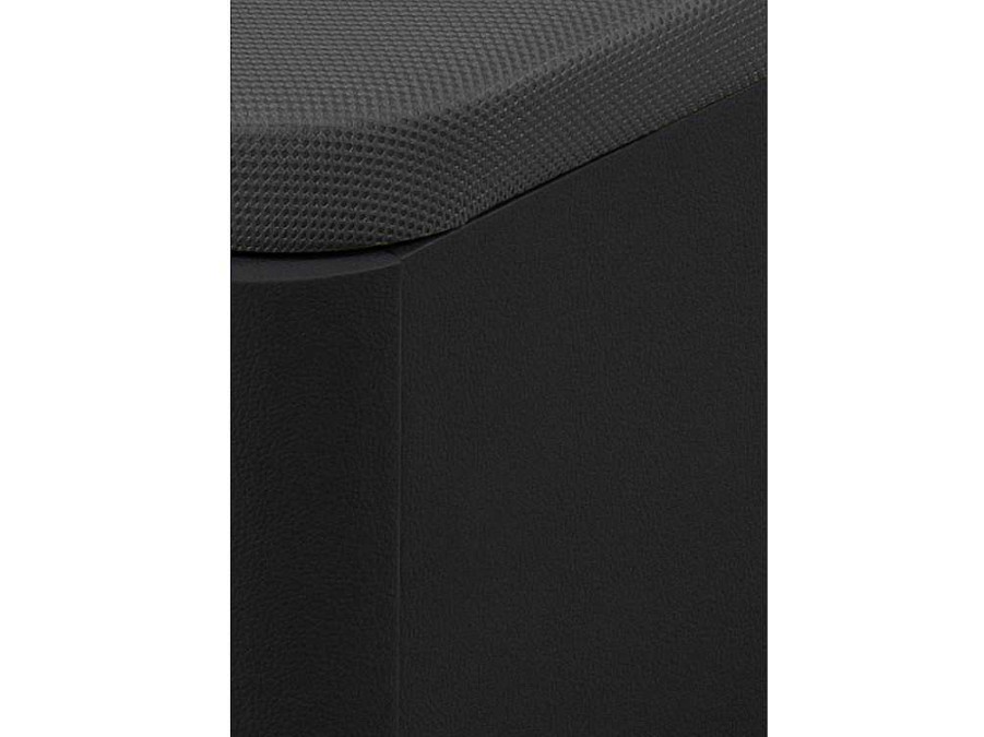 Sommier | Ysmée Sommier Com Bau Oniry Em Pele Sintetica Da Ysmee - 160X200 Cm - Preto Mate