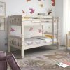 Cama De Crianca | Venprodin Beliche Juvenil Em Madeira Macica, Cor: Branco
