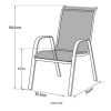 Conjunto Mesa E Cadeiras De Jardim | Happy Garden Conjunto De 8 Cadeiras Marbella Em Textilene Rosa - Aluminio Branco
