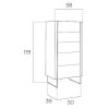 Comoda | Angel Cerda Chiffonier Em Madeira Folheada De Nogueira Com Gavetas 7041