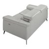 Sofa De Relaxamento Eletrico | Angel Cerda Sofa De 2 Assentos Estofado Em Pele Cinzenta 6107