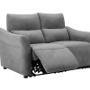 Sofa De Relaxamento Eletrico | Vente-unique Sofa De 2 Lugares Articulado Eletrico Em Tecido Cor Cinza - Ragnar