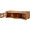 Movel Lavatorio Duplo | Vente-unique Movel Suspenso De Casa De Banho Em Madeira De Acacia Com Lavatorio Duplo De 130 Cm - Penebel