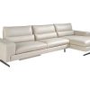 Sofa De Relaxamento Eletrico | Angel Cerda Sofa De Canto (R) Em Couro Com Encosto Ajustavel 6152