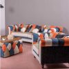 Poltrona Em Tecido | Vente-unique Sofa De 1 Lugar Estofado Em Patchwork - Chesterfield - Retalhos