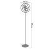 Candeeiro De Pe | TOSEL Candeeiro De Pe Tosel Calicut Pied Droit Tecido Certo Natural D40 X H163 Cm