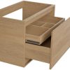 Promocoes Casa De Banho & Bem-Estar | Vente-unique Movel Para Colocar Sob O Lavatorio Com Gaveta A Inglesa, Folha De Carvalho, 80 Cm - Mesliva