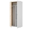 Armario E Roupeiro | Vente-unique Armario Com 2 Portas Disponivel Em Carvalho E Branco - C95Cm - Sonia