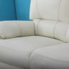 Cadeirao Relax | Vente-unique Cadeirao Relax Eletrico Em Pele Marfim - Marcis