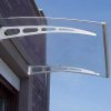 Cobertura De Porta | Vente-unique Toldo Direito Neona De Aluminio - 120*90*15 Cm