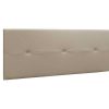 Cabeceira E Ponte De Cama | Venprodin Cabeceira Prado - 3 Botoes - Couro Sintetico 160X55X4Cm - Vison