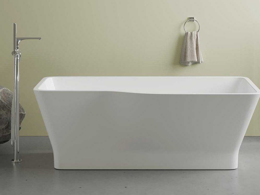 Banheira De Pousar | Shower & Design Banheira Classica Assimetrica 265 L, 170 X 80 X 58 Cm, Acrilico Branco - Scriba