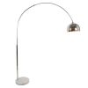 Candeeiro De Pe | OZAIA Candeeiro De Pe Grande Em Arco Estilo Art Deco 140 X 35 X 180 Cm Em Metal E Marmore Cor Prateado - Ombrage