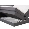 Cama Boxspring, Cama Continental | Palacio Conjunto Boxspring Cabeceira De Cama + Sommiers Com Arrumacao + Colchao + Sobrecolchao, 180 X 200 Cm, Tecido Antracite - Perama Da Palacio