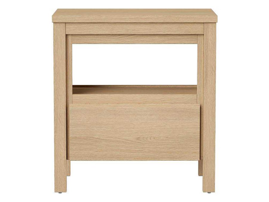 Movel Para Lavatorio | Vente-unique Movel Para Colocar Sob O Lavatorio Com Nicho De Arrumacao E Tampo, 80 Cm, Folha De Carvalho - Cosmoti