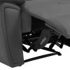 Cadeirao Relax | Vente-unique Poltrona Articulada Em Pele Cinzento - Vineta