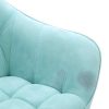 Conjunto Sofa E Poltrona | Vente-unique Sofa De 2 Lugares E Poltrona Em Tecido Cor Verde-Agua - Caserta