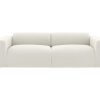 Sofa | Maison Céphy Sofa De 4 Lugares Em Tecido Boucle Branco - Pogni