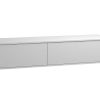 Movel Lavatorio Duplo | Vente-unique Movel De Casa De Banho Suspenso Branco Com Lavatorio Duplo C150 Cm - Isaure Ii