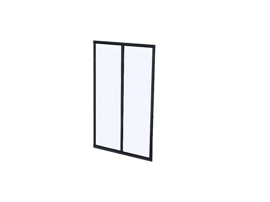 Divisoria De Ambiente | Vente-unique Divisoria De Canto De Atelier Em Aluminio Termolacado C120 X L60 X A130 Cm Preto - Bayview