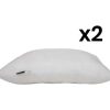 Almofada | Vente-unique Conjunto De 2 Almofadas De Espuma 700 G/M Jean Louis Sherrer De 60 X 60 Cm Em Poliester - Morphee