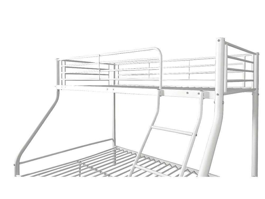 Cama De Adulto | Venprodin Beliche Metalico Com Escada E Grades De Seguranca