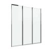 Resguardo De Banheira | Shower & Design Resguardo De Banheira Dobravel Metal Cor Cromada 120X140 Cm - District