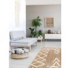 Tapete De Sala | OZAIA Tapete Em Juta E Algodao Tecido A Mao De 160 X 230 Cm Cor Natural E Branco - Garland