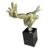 Estatua | OZAIA Estatua Decorativa C73 X A57 Cm Em Resina Dourada - Soledad Ii