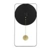 Relogio De Parede | OZAIA Relogio De Parede Em Metal L. 31 X A. 60 Cm Preto E Dourado - Fastina