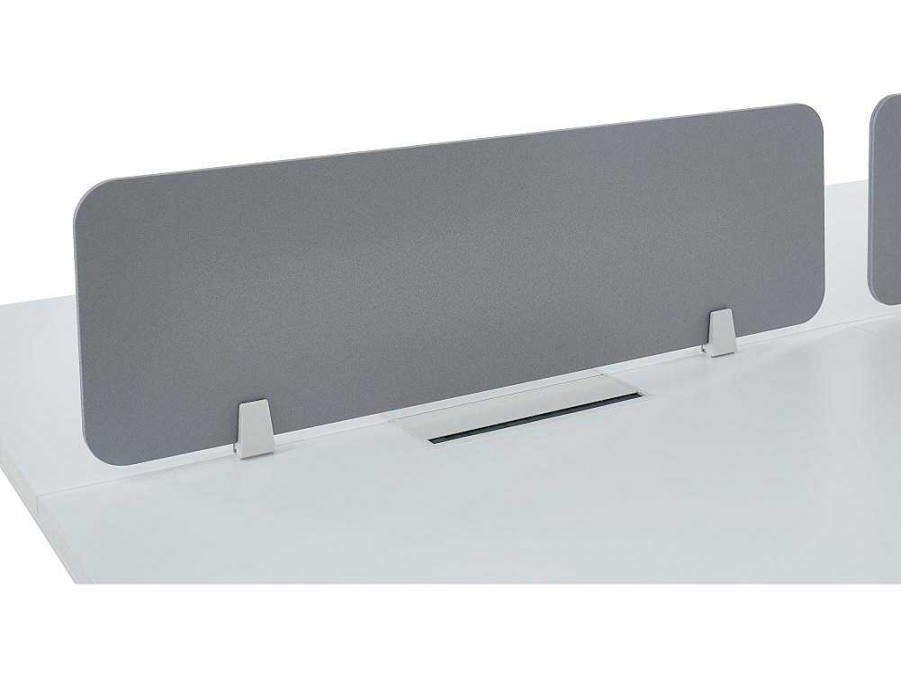 Mobiliario De Escritorio | Workēa Secretaria Profissional 1 Pessoa Branco C140 Cm Com Separador - Downtown