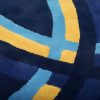 Tapete De Sala | OZAIA Tapete Oval Em La Tufada A Mao De 150 X 230 Cm Cor Azul-Marinho - Komiza