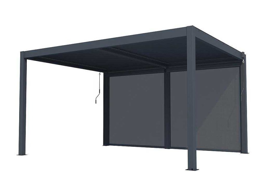 Pergola, Coreto, Quiosque | EXPERTLAND Cortina Retratil Para Pergola Bioclimatica L3,67 X A2,05 M - Viadana