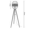 Candeeiro De Pe | TOSEL Abajur Tosel Cylindrique 60 Tecido Cilindro Rosa D60 X H20 Cm