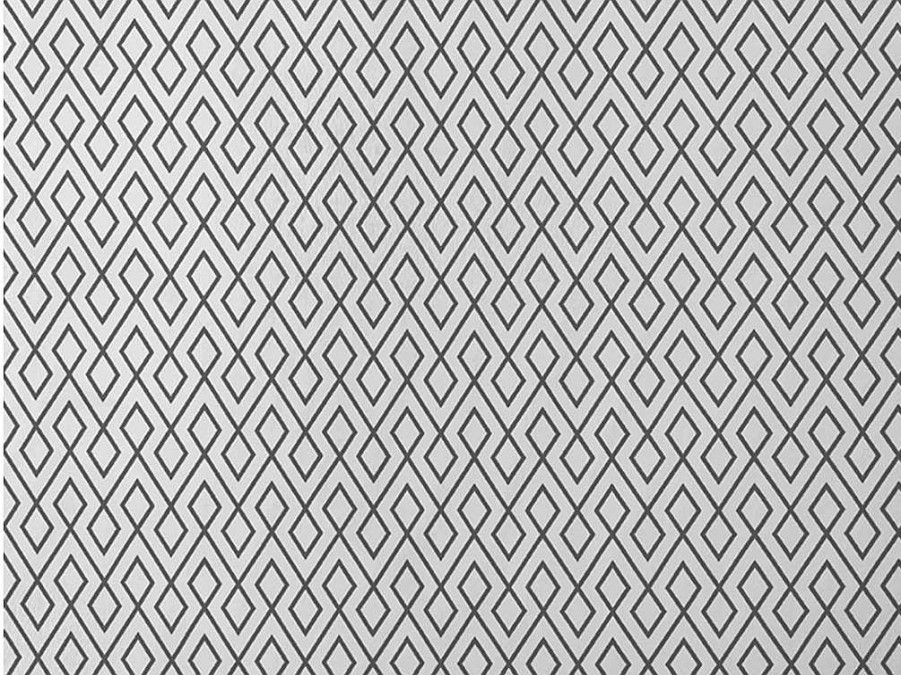 Roupa De Cama | Purline Drap De Dessus 100% Coton 1 Piece Gris A Motifs 155X240